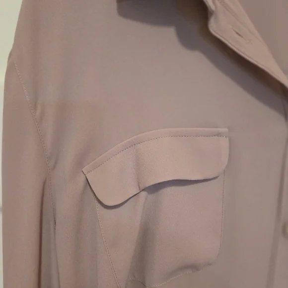 [EUC] New York & Co Womens Sz XL Blouse Top Lilac Purple Convertible 3/4 Sleeve - Picture 3 of 8